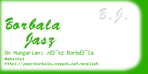 borbala jasz business card